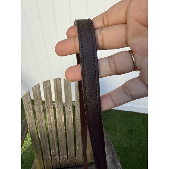 Vintage Coach 9132 Crossbody Shoulder Bag Chocolate Brown‎ Color Slim S